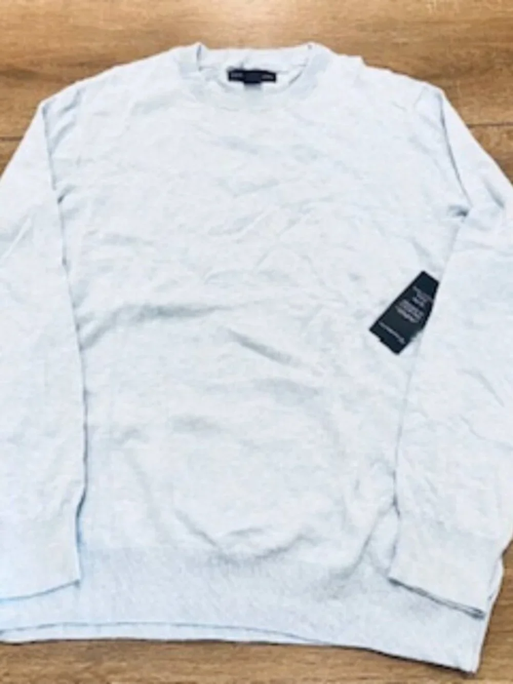 NEW‎ Christian Lacroix Sweater Men’s Size XL Pima Cotton Silk Lt Blue NWT